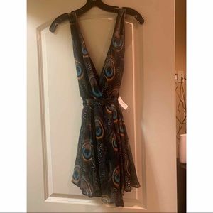 Show Me Your Mumu peacock Low Cut dress - XS